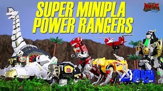 Power Rangers Super Minipla Titanus Ultrazord Animation amp Toy Review [upl. by Hoes]