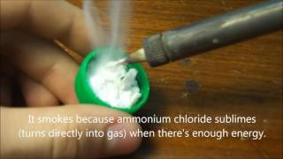 Using ammonium chloride to remove oxides [upl. by Harbard]