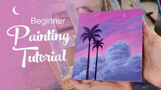 Acrylic Painting Tutorial  For Beginners [upl. by Rob]