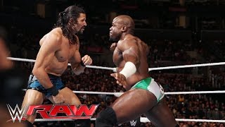 Apollo Crews vs Adam Rose Raw April 11 2016 [upl. by Anippesuig]