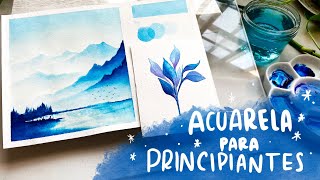 ACUARELA PARA PRINCIPIANTES 💖⎟BÁSICO [upl. by Ayad]