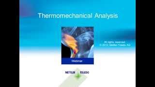 Thermomechanical Analysis TMA – Online Training Course [upl. by Treiber]