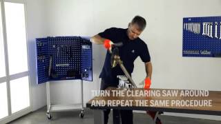 How to sharpen clearing saw blade [upl. by Erbe885]