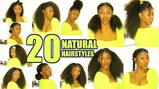 20 NATURAL HAIRSTYLES [upl. by Eirrahs]