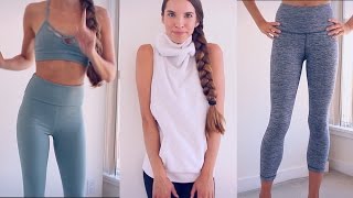 YOGAWORKOUT CLOTHING HAUL TRY ON [upl. by Ynnor176]