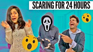 Scaring My Brother amp Sister for 24 Hours  Rimorav Vlogs [upl. by Derraj583]