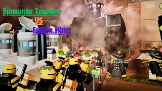 Spawner Towers ONLY VS Fallen King  Tower Defense Simulator  Roblox [upl. by Elleniad]