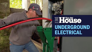 How to Lay Electrical Cable Underground  This Old House [upl. by Akeme906]