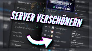 DISCORD SERVER VERSCHÖNERN  SERVER DESIGN HILFE [upl. by Tremaine10]