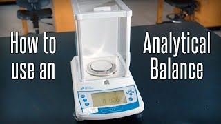 How to Use an Analytical Balance [upl. by Asiil20]