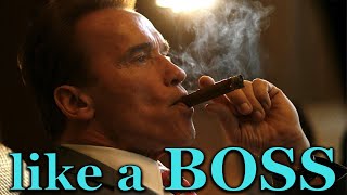 Arnold Schwarzenegger smoking cigars like a boss [upl. by Kirven]