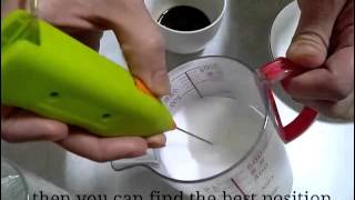 How To Make Latte Art with Mini Milk Frother [upl. by Atnahsa]