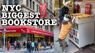 NYC Biggest BOOKSTORE Strand Books [upl. by Eiffe]