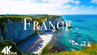 FLYING OVER FRANCE 4K UHD  Relaxing Music Along With Beautiful Nature Videos  4K Video UltraHD [upl. by Aihsinyt407]