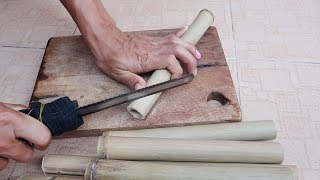 How to Make Bamboo Water Fountain Very Easy and Creative [upl. by Grenier]