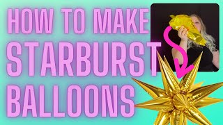 EVERYTHING you need to know about how to use starburst balloons  How to inflate foil cone balloons [upl. by Akinehc]