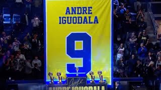 Andre Iguodalas FULL Warriors Jersey Retirement [upl. by Gnivri]