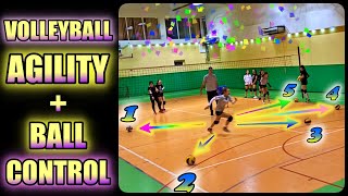 VOLLEYBALL AGILITY  BALL CONTROL DRILLS  Best Volleyball Training [upl. by Deni]