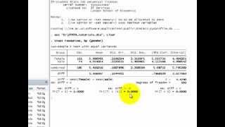 STATA Tutorials Ttest Comparing Two Means From Independent Samples [upl. by Mathi]