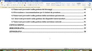 Come creare lindice o sommario per la tesi su word [upl. by Rebmetpes115]