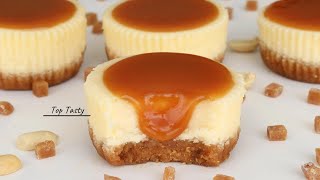 MINI CARAMEL CHEESECAKE RECIPE  So Simple Way To Make The Perfect Cheesecake  Top Tasty Recipes [upl. by Eannej]