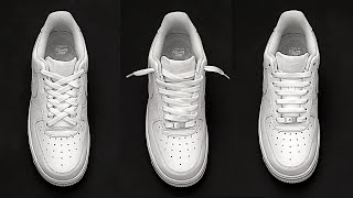 4 Cool Ways How to Lace Nike Air Force 1 Nike Air Force 1 Lacing [upl. by Zebadiah]