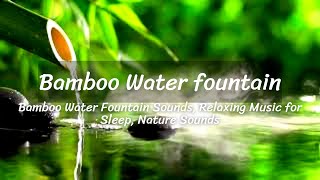 Bamboo Water Fountain Sounds Relaxing Music for Sleep Nature Sounds [upl. by Adelina]