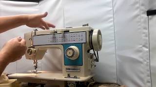 Vintage DRESSMAKER Sewing Machine Demo [upl. by Marius]