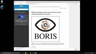 Download and launch BORIS for Windows 10 [upl. by Nylidnarb]