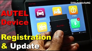 How to Register and Update any Autel Scanner [upl. by Vikki]