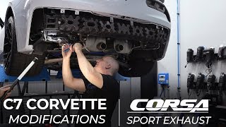 C7 Corvette Modifications Corsa Performance Sport Exhaust [upl. by Dachi51]