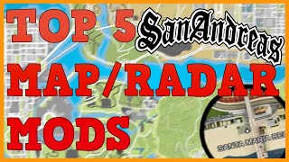 GTA San Andreas TOP 5 MAP and RADAR MODS  GTA SA MODS 2021 [upl. by Bowerman]