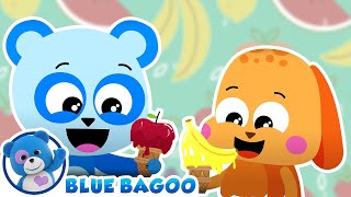 Apples and Bananas  The Mimbles on Blue Bagoo – English Kids Songs amp Nursery Rhymes [upl. by Cullin]