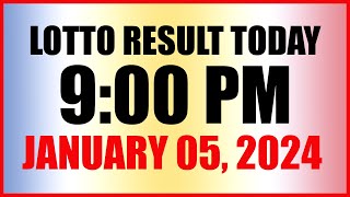 Lotto Result Today 9pm Draw January 5 2024 Swertres Ez2 Pcso [upl. by Pasadis]