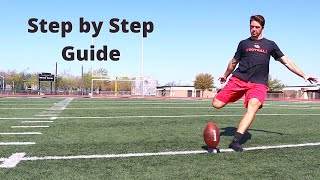 HOW TO KICKOFF A FOOTBALL  Step by step guide [upl. by Xella]