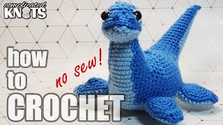 How to crochet a Loch Ness Monster  No Sewing required [upl. by Faludi]