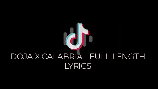 Doja X Calabria mashup Lyrics  TikTok Song full length [upl. by Nnylireg]