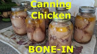 Canning Chicken BoneIn Raw Pack [upl. by Kerk]