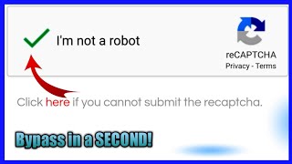 Trick 2020 Bypass Im not a robot reCAPTCHA in a SECOND  Demo [upl. by Ilera818]