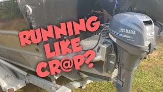 How to fix a rough running four stroke outboard [upl. by Nivan]