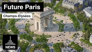 Future Paris  Champs Elysee Amazing Gardens for 2024 [upl. by Veljkov948]