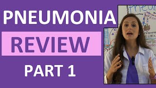 Pneumonia Symptoms Pathophysiology Nursing  Respiratory Disorders NCLEX Lecture Part 1 [upl. by Shelli178]