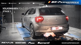 Volkswagen Polo A0 GTI 20 TSI  Stage 3 By BRPerformance  FLAMES [upl. by Angelia863]