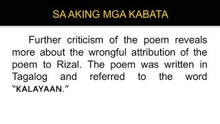 Multiperspectivity of History  Sa aking mga Kabata  Code of Kalantiaw [upl. by Pulsifer]