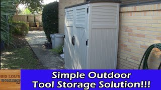 Outdoor Tool Storage Unboxing and Assembly [upl. by Lyrehs]