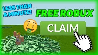 HOW TO GET FREE ROBUX IN LESS THAN 1 MINUTE Not Clickbait [upl. by Nosnevets804]