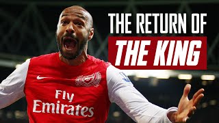 👑 The story of Thierry Henrys emotional return to Arsenal in 2012 [upl. by Sasnett]