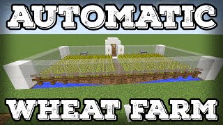 Minecraft Tutorial  Automatic Wheat Farm  Automatic ReplantingMinecraft 113 [upl. by Frodina]