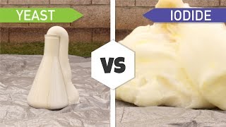 Making Elephant Toothpaste Yeast vs Iodide [upl. by Best]