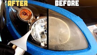 How To Restore Headlights PERMANENTLY  Headlight Atomizing Cup [upl. by Alane]